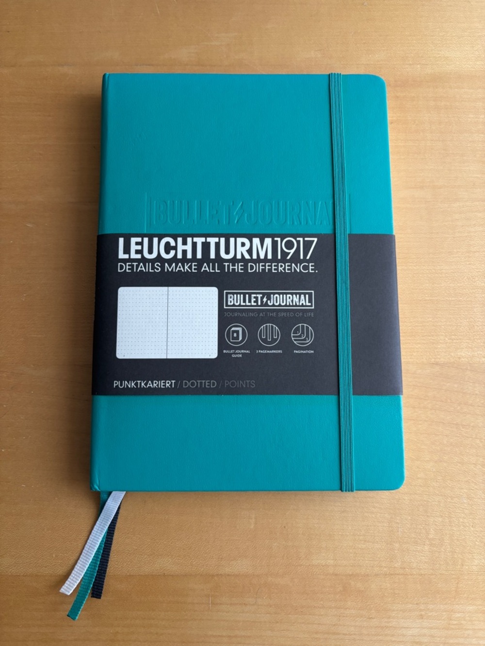 Bullet Journal, new, unwrapped, Teal